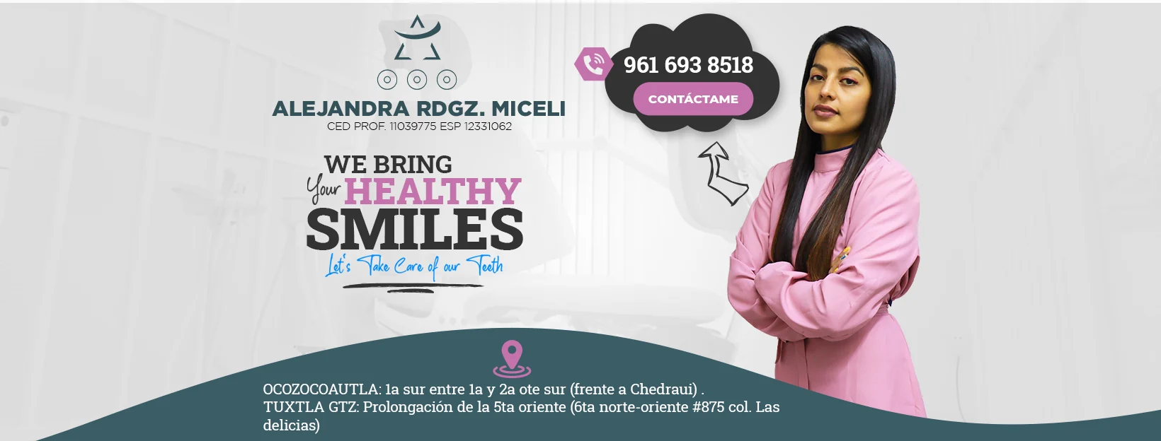 Diseño de portada de Facebook para la Dra. Alejandra Rodríguez Miceli