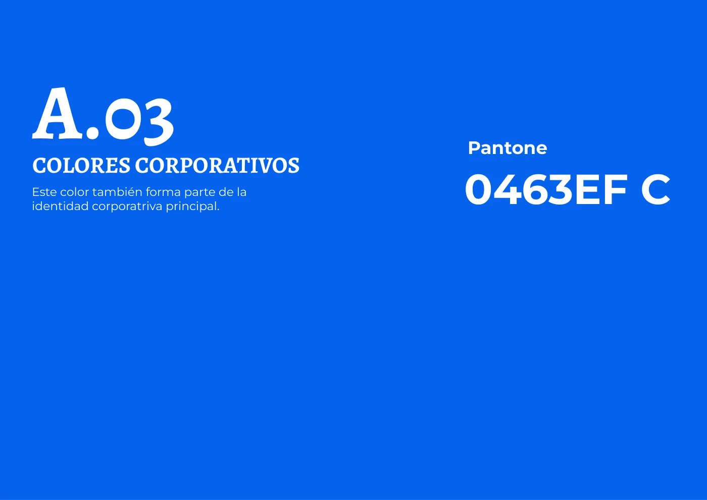 Manual de identidad corporativa de RENACE, página  8: Color corporativo: azul