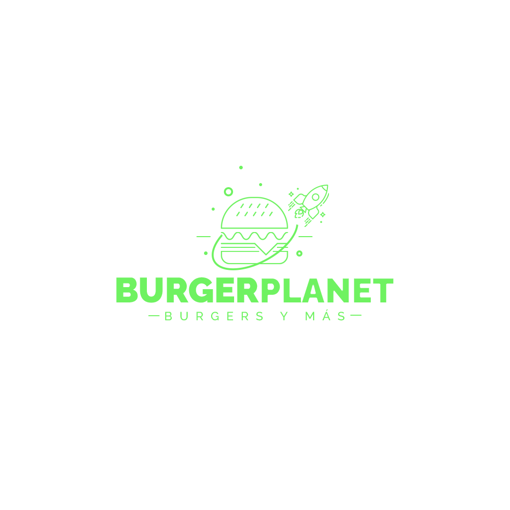 Logotipo de Burger Planet Burgers y Más